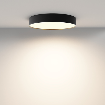 Czarny plafon o średnicy 40cm LED 3000K Zon C032CL-45W3K-RD-B Maytoni