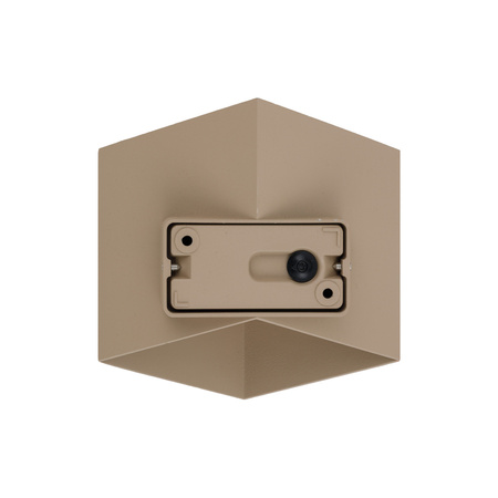 Beżowy kinkiet dekoracyjny na dom CUBE BEIGE LED IP54 Tk Lighting 18328