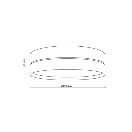 Lampa sufitowa, plafon HILTON 60cm TK Lighting 4345