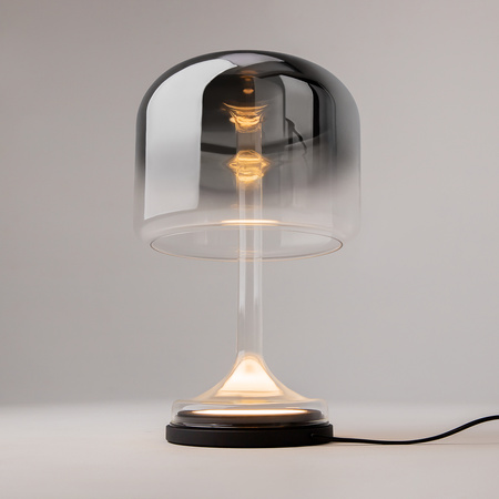 Ekskluzywna lampka stołowa szklana dymiona wysokość 42cm Spirito LED 3000K MOD286TL-L18B3K Maytoni