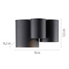 Lampa sufitowa metalowe trzy czarne tuby LED 2700K PURE POINT Paul Neuhaus 6750-18