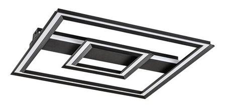 Lampa sufitowa czarna – minimalistyczne ramki kwadratowe LED 3000K Sidona Rabalux 71071