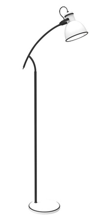 ZUMBA LAMPA PODŁOGOWA SZTYCA SKOS 1X40W E27 BIAŁY+CZARNY Candellux 51-72108