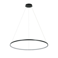 Lampa wisząca Ring 80cm czarny LED CCT Light Prestige LP-909/1P L BK CCT
