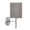 YAN LAMPA KINKIET CHROMOWY 1X40W E14 ABAŻUR GRAFITOWY Candellux 21-27559