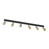 TOP BLACK/GOLD LAMPA SUFITOWA 6 PŁ TK Lighting 1022