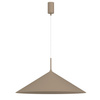 Lampa wisząca spłaszczony metalowy stożek 60cm  kaszmirowy CAPITAL TAUPE Ø60cm 1xGX53 Milagro MLP2471