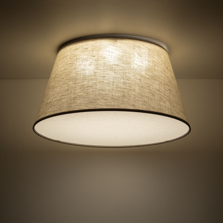 Lampa sufitowa stożek z lnu 50cm 4xE27 FORMO LEN Tk Lighting 11075