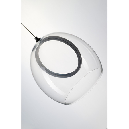 Nowoczesna, szklana lampa wisząca o lekkim designie NICOLE PENDANT CLEAR AZZARDO AZ6195