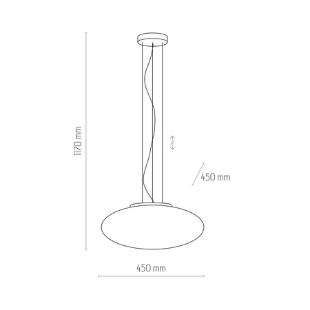 GALA LAMPA WISZĄCA 3 PŁ WHITE MAŁA TK Lighting 911