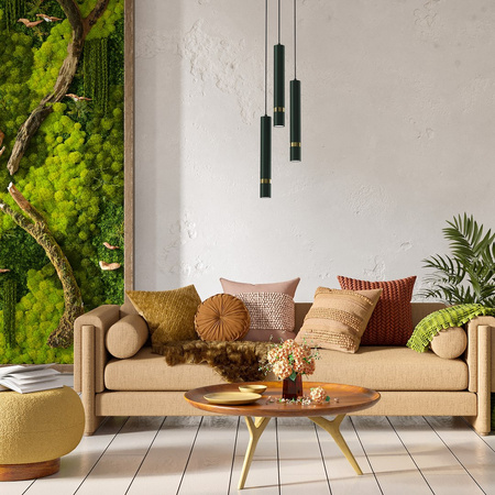 Lampa wisząca JOKER GREEN/GOLD 3xGU10 Milagro MLP8919
