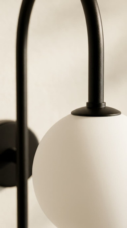 Czarny kinkiet ścienny na korytarz 2xG9 SILA Kaja Lighting K-5993