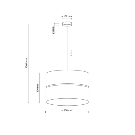 Lampa wisząca LINOBIANCO TK Lighting 6573