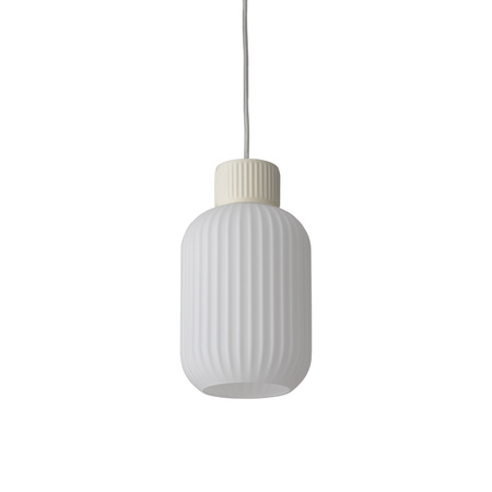 Lampa wisząca szklany ryflowany klosz + ceramika 1xE27 AURORA A Nowodvorski 11968