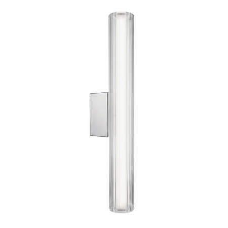 Kinkiet Linea szklana tuba do łazienki 45cm chrom LED CCT Light Prestige LP-0510/1W-45 CH