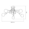Lampa sufitowa TURBINO 5xE27 Milagro ML2475