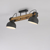 Lampa sufitowa drewniana z dwoma metalowymi kloszami CUP 2.0 2xE27 Just Light 15744-18