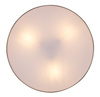 Lampa sufitowa okrągły plafon 39cm z podwyższonym IP43  w kolorze szaro-beżowym 3xE27 Dolen Rabalux 75068