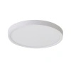 Okrągły biały plafon LED 50cm z dodatkowym podświetleniem sufitu ARNOR 40 ROUND CCT (24W+17W) WH AZZARDO AZ6540