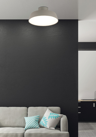 LAMPA SUFITOWA ORLANDO 1 SATYNOWY SZARY 40 Candellux 50133242