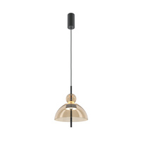 Wisząca szklana lampa z kloszem bursztynowym LED 3000K Bangkok MOD185PL-L12CG3K1 Maytoni