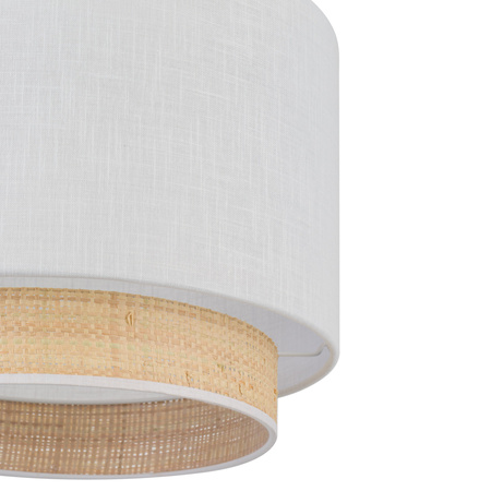 Lampa wisząca abażur rafia BOHO NEW WHITE 1 Tk Lighting 5653