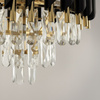 Lampa sufitowa kryształowa czarno-złota Cristal 5xE14 Milagro ML2562