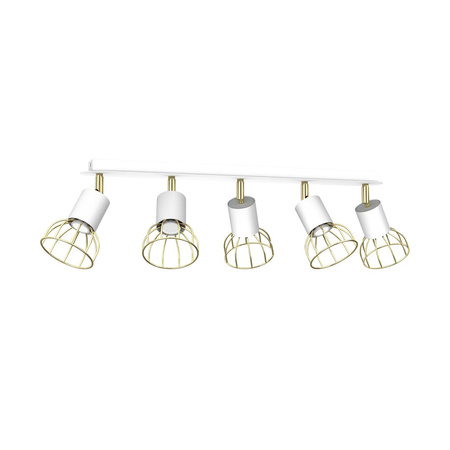 Lampa sufitowa DANTE White/Gold 5x mini GU10 MLP7253