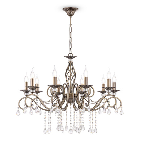 Klasyczny żyrandol wiszący o średnicy 85cm Grace RC247-PL-10-R Maytoni