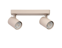 Podwójna listwa z ruchomymi reflektorami w kolorze bezowym 2xGU10 EXO 2 BEIGE AZZARDO AZ7112