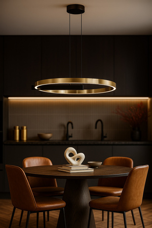 Glamour lampa wisząca LED z okręgiem 60cm METIS Kaja Lighting K-8233