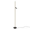Czarna prosta lampa podłogowa LED 3000K z reflektorem Thin MOD395FL-L28B3K Maytoni