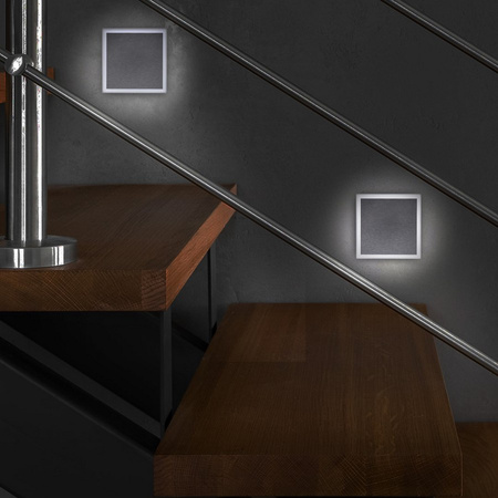 Oprawa schodowa srebrna EVO 3000K LED Milagro EKS0910