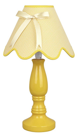 LOLA LAMPKA GABINETOWA 1X40W E14 ŻÓŁTA Candellux 41-04680