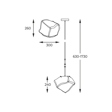 Lampa wisząca ROCK E27 Zuma Line P0488-01M-SEAC