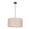 Beżowa lampa wisząca walec 40cm tkaninowy klosz SHANTI 1xE27 Candellux Studio 31-38685