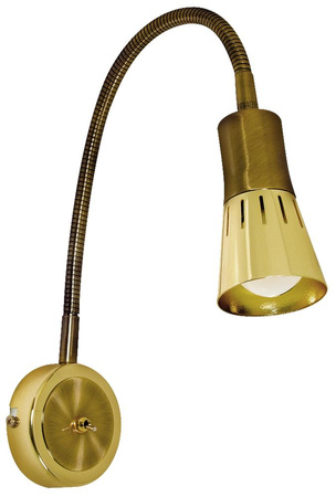 ARENA LAMPA KINKIET WYSIĘGNIK 1*40W R50 E14 ZŁOTO PATYN Candellux 91-84470