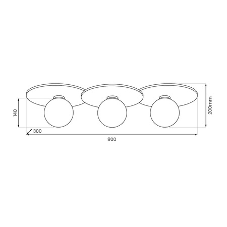 Lampa sufitowa Carter 3xE14 Biały + Natural Milagro MLP0228
