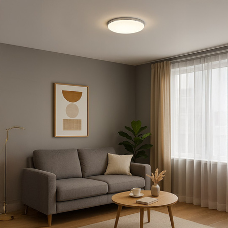 Plafon MAYA Chrome 36W LED Ø500 Milagro ML1833