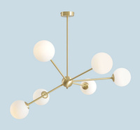 Lampa wisząca MAXIMA PEARL 6 BRASS Aldex  1114PL_K40