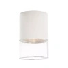Biała tuba sufitowa natynkowa metal + szkło LED 3000K Maxlight C0276 Fusion