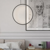 Lampa wisząca okrąg 60cm Mirror S czarna IP44 LED CCT Light Prestige LP-999/1P S BK CCT