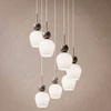 Lampa wisząca siedmiozwisowa na kole Carrara 7xE14 Milagro MLP2811