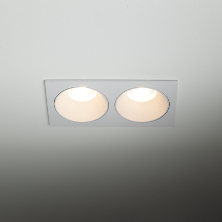 Podwójne oczko wpuszczane białe IP65 PRISMA DUO WHITE 2xGU10 Tk Lighting 10580