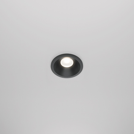 Oczko czarne podtynkowe o średnicy 6cm IP65 LED 4000K Zoom DL034-01-06W4K-D-B Maytoni