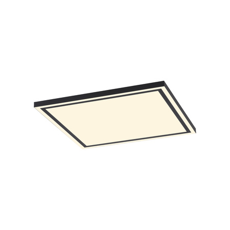 Kwadratowy plafon 45x45 z czarną ramką sterowany pilotem i smartfonem LED EDGING-SMART Just Light Leuchten Direkt 14451-18