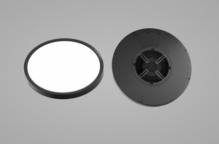 Lampa sufitowa niski plafon ALATA BLACK 48cm LED Italux PLF-72836-480R-36W-BL