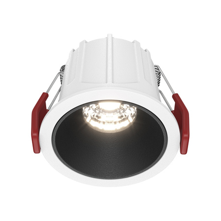 Okrągła biało-czarna oprawa wpuszczana 4000K Alfa LED DL043-01-10W4K-D-RD-WB Maytoni