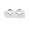 Podwójne oczko wpuszczane białe IP65 PRISMA DUO WHITE 2xGU10 Tk Lighting 10580
