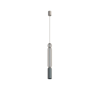 Lampa wisząca druciana tuba grafit + beż 1xGU10 SINGLES A Nowodvorski 12194